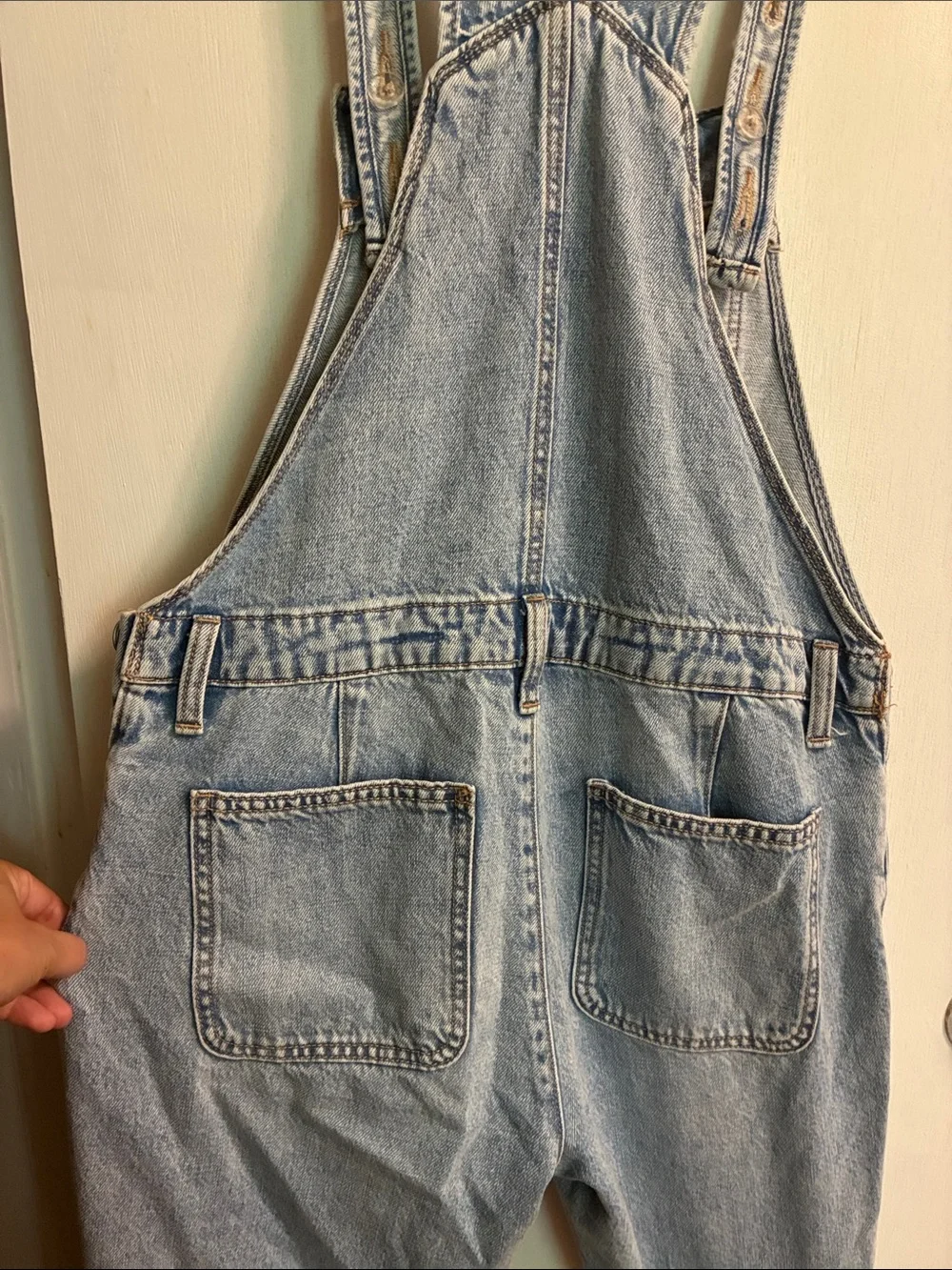 Old Navy Light Blue Denim Overall One-Piece